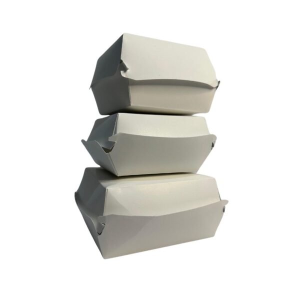 Cajas para Hamburguesas Pequeña Blanca Domicilio - Image 3