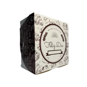 Cajas para tortas blanca-cafe #5 (22x13)
