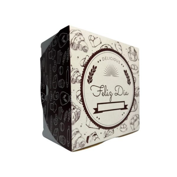Cajas para tortas blanca-cafe #5 (22x13)