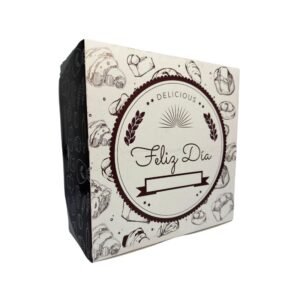 Cajas para tortas blanca-cafe #4 (27x13)